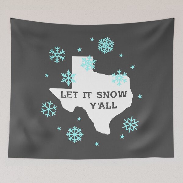 Item preview, Let it snow y'all - Texas Christmas flurry of fun   designed and sold by originalsusie.