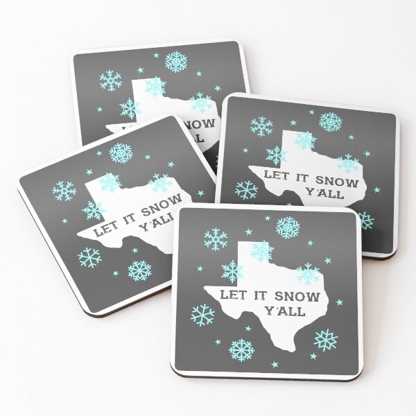 Item preview, Let it snow y'all - Texas Christmas flurry of fun   designed and sold by originalsusie.