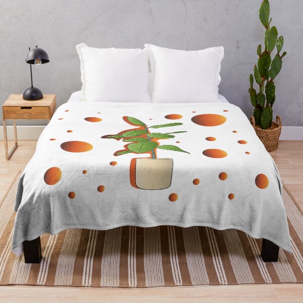 Item preview, Flower, greenery, nature, bio, tree in a pot, orange explosion designed and sold by Magdalena Teterdynko.