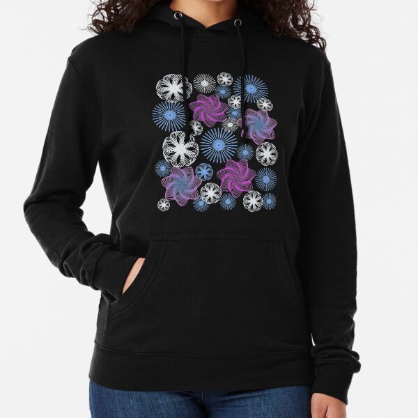 Dancing Spirographs Lightweight Hoodie