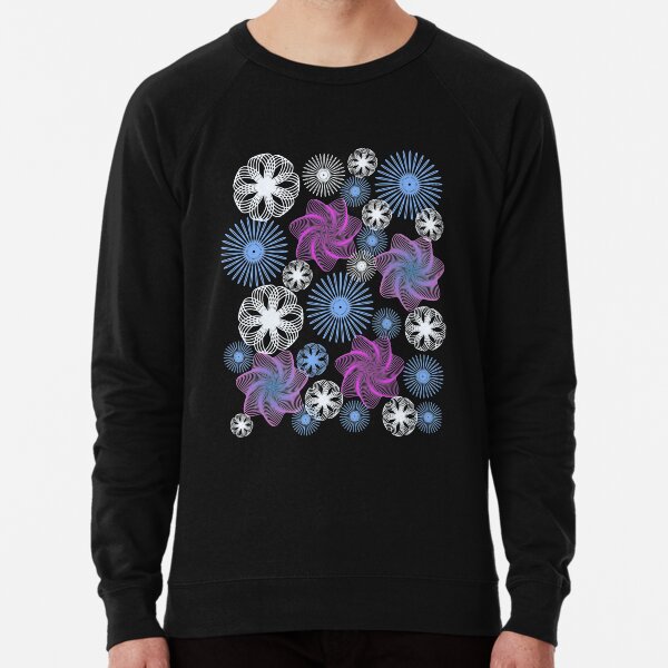 Dancing Spirographs Lightweight Sweatshirt