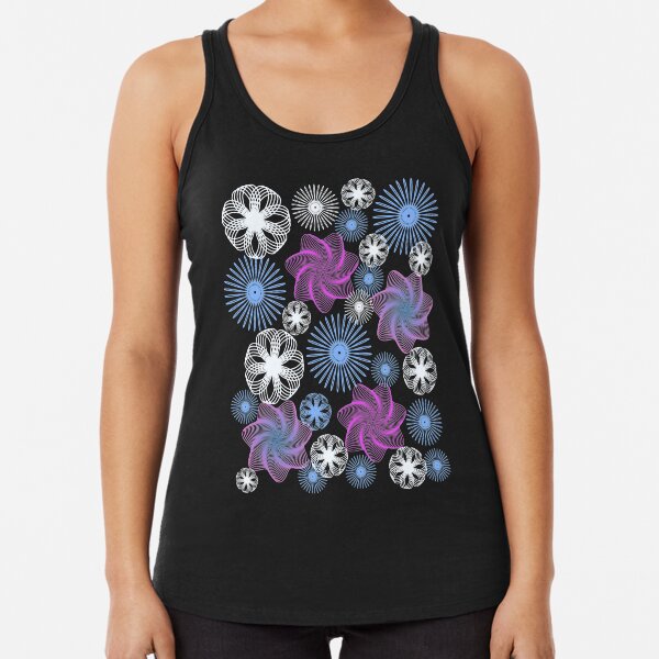 Dancing Spirographs Racerback Tank Top