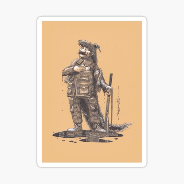 Wolf hunter Sticker