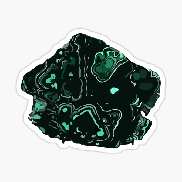 Malachite slice Sticker