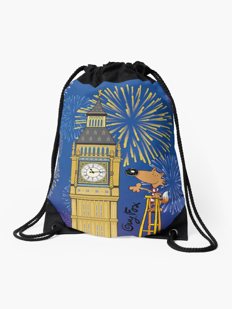 Thumbnail 1 of 3, Drawstring Bag, Guy Fox - I love Big Ben! designed and sold by GuyFox.