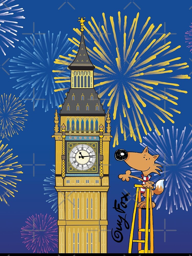Thumbnail 3 of 3, Drawstring Bag, Guy Fox - I love Big Ben! designed and sold by GuyFox.