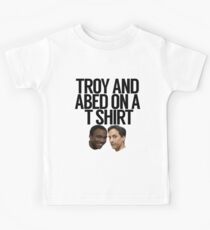 Troy And Abed On A T Shirt Kids Tee
