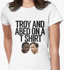 Troy And Abed On A T Shirt Women's Fitted T-Shirt