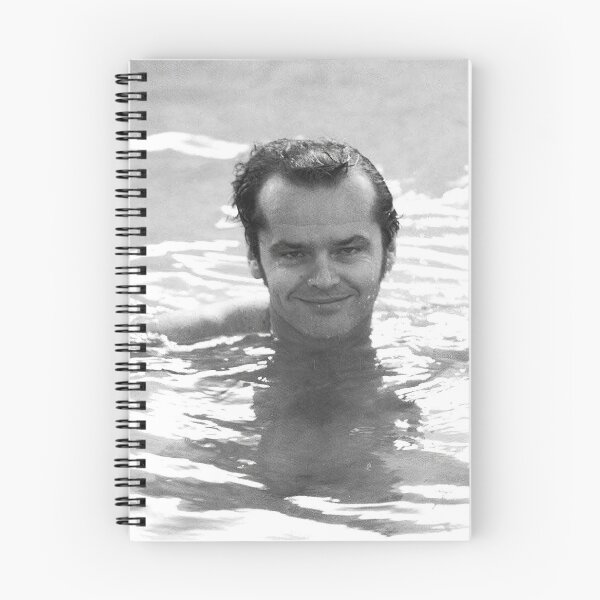 Item preview, Jack Nicholson, Smoking in Pool, Retro Black and White Photograph designed and sold by modernretro.