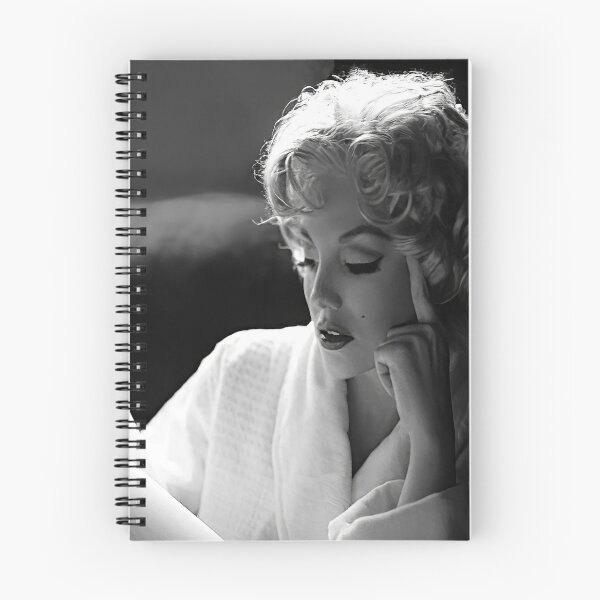 Item preview, Marilynn Monroe Reading Script, Retro Vintage Black and White Photograph designed and sold by modernretro.