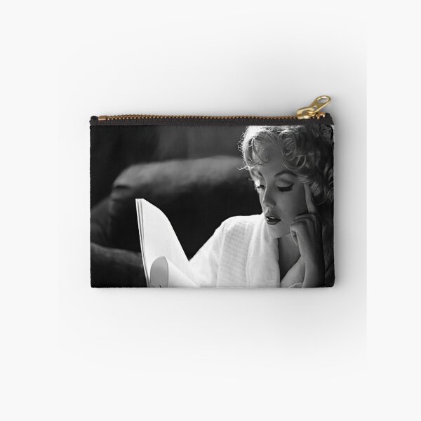 Item preview, Marilynn Monroe Reading Script, Retro Vintage Black and White Photograph designed and sold by modernretro.