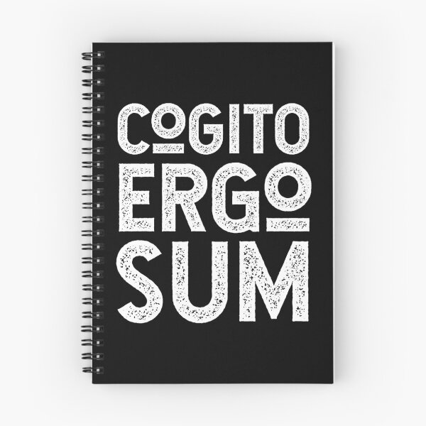 Item preview, Cogito Ergo Sum René Descartes Philosophical Typography in Black and White (I think, therefore I am) designed and sold by kierkegaard.