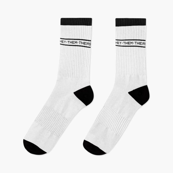 Item preview, They/Them Industrial Black on White designed and sold by ResonantColors.