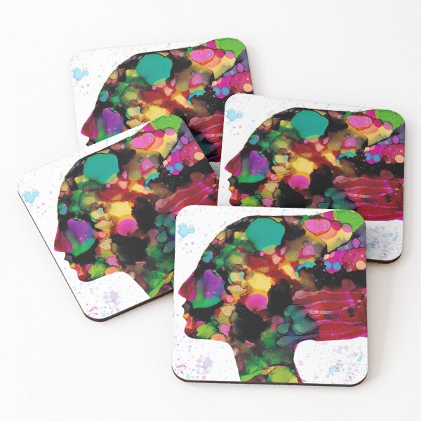 Item preview, Ink Girl: Original Alcohol Ink Painting  designed and sold by herzart.