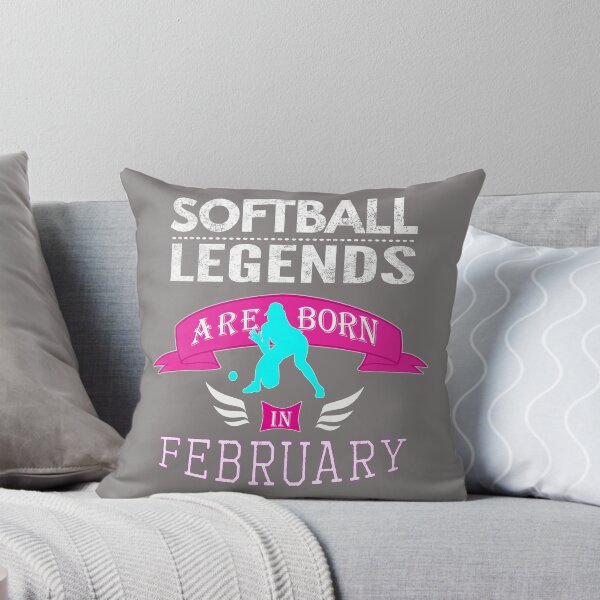 Item preview, Girls Softball legends are born in February designed and sold by LGamble12345.