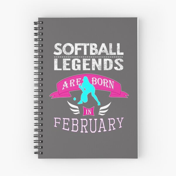 Item preview, Girls Softball legends are born in February designed and sold by LGamble12345.