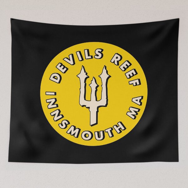 Item preview, Devils Reef Innsmouth Massachusetts - Yellow & White designed and sold by MOREDANKMEMES.