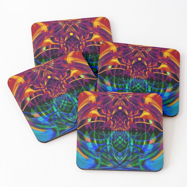 Item preview, Fire and ice abstract designed and sold by VWDigitalPaint.