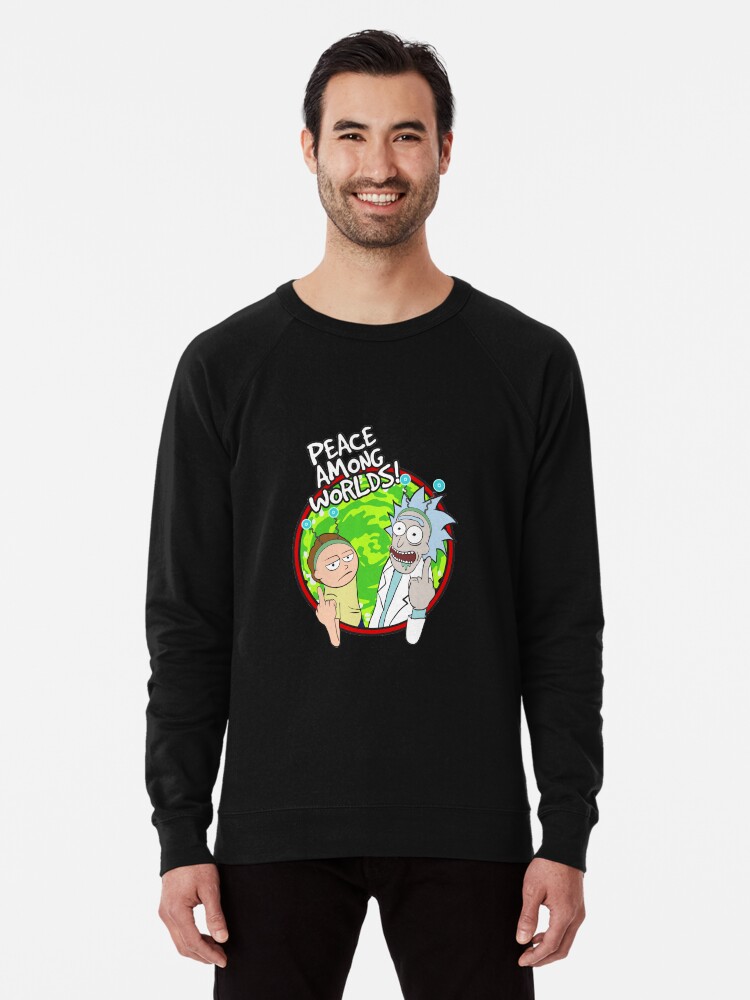 Peace Among Worlds Rick And Morty Funny Flipping Middle Finger Shirt Fan Gift Lightweight Sweatshirt By Viralanimation Redbubble Browse 11 officially licensed rick and morty products. peace among worlds rick and morty funny flipping middle finger shirt fan gift lightweight sweatshirt by viralanimation redbubble
