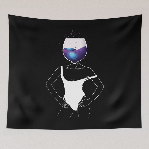 Item preview, Red wine galaxy outer space designed and sold by alexngn.