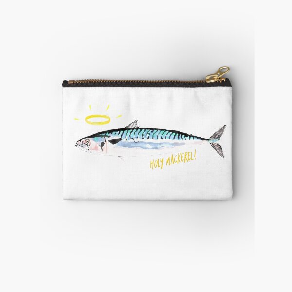 Item preview, Holy Mackerel! (small text w/clear background) designed and sold by Betsy Schrock Studio on Redbubble.