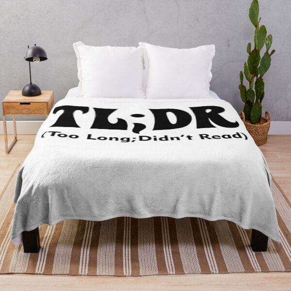 Item preview, TOO LONG DIDN'T READ designed and sold by MallsD.