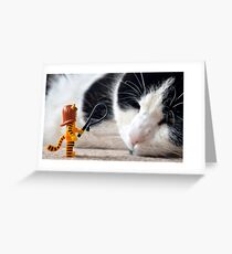 Cat-Woman Greeting Card