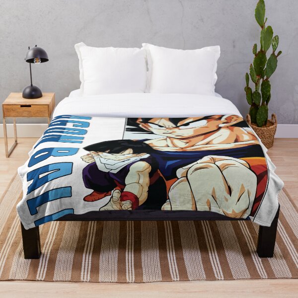 Goku & Gohan Vintage Throw Blanket