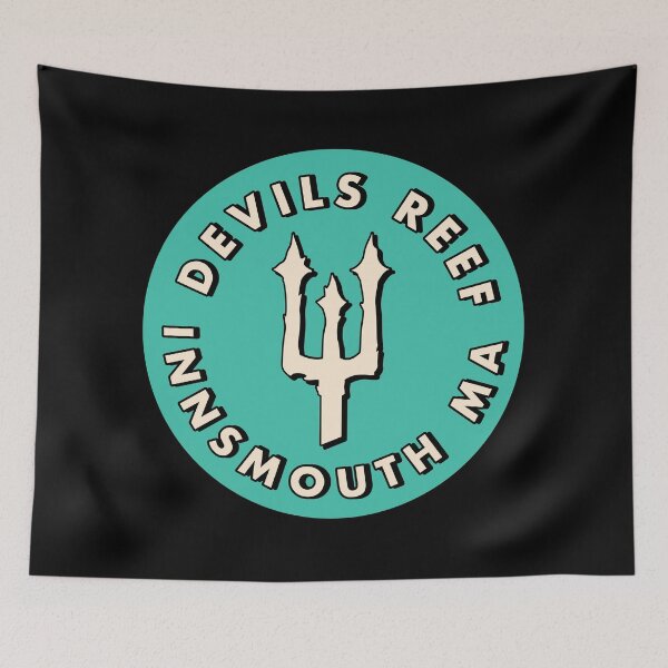 Item preview, Devils Reef Innsmouth Massachusetts - Teal & White designed and sold by MOREDANKMEMES.