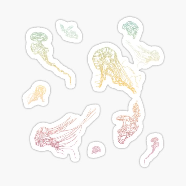 Rainbow Jellyfish Sticker
