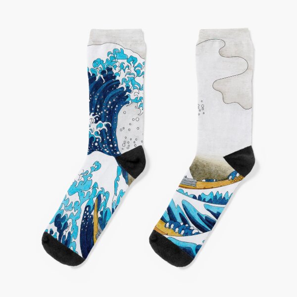 Great Wave Off Kanagawa Socks
