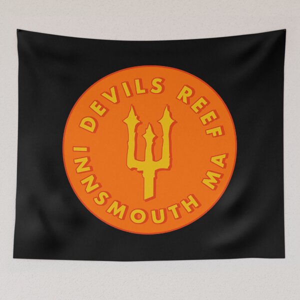 Item preview, Devils Reef Innsmouth Massachusetts - Orange & Yellow designed and sold by MOREDANKMEMES.