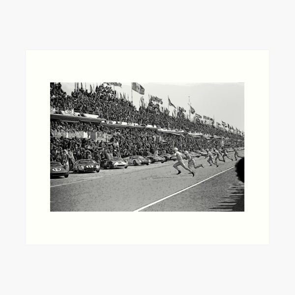24h Le Mans 1964 Start Kunstdruck