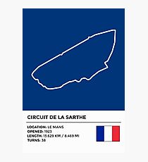 Circuit de la Sarthe - v2 Photographic Print