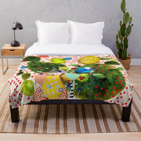 Item preview, That´s how its got to be - Rupydetequila  - Cactus nopal green and red polka dots designed and sold by rupydetequila.