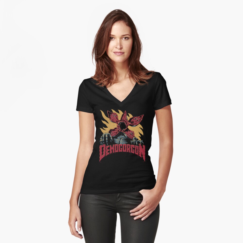 Item preview, Fitted V-Neck T-Shirt designed and sold by domskalis.