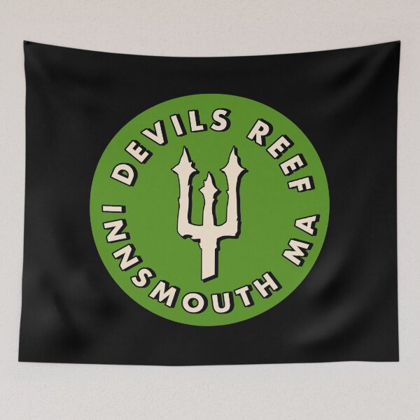 Item preview, Devils Reef Innsmouth Massachusetts - Green & White designed and sold by MOREDANKMEMES.