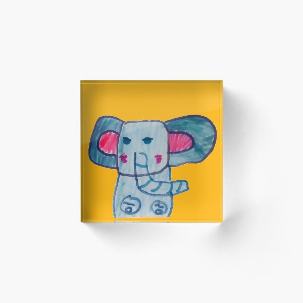 Elle Phant Acrylic Block