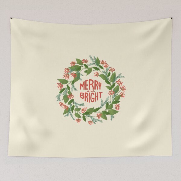 Item preview, Merry and Bright Christmas Wreath designed and sold by Karla Fripp.