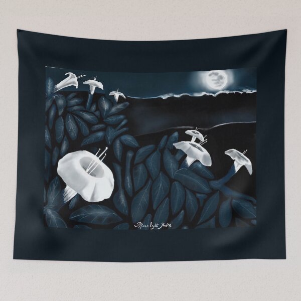Item preview, Moonlight Flower designed and sold by Little Red Art.