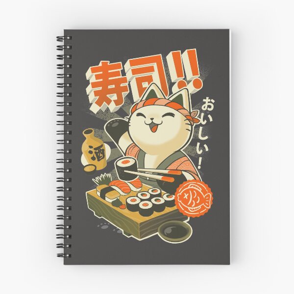 Item preview, Sushi Chef Cat - Funny Restaurant Kitty - Japanese Food designed and sold by BlancaVidal.