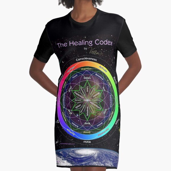 The Healing Codex Graphic T-Shirt Dress