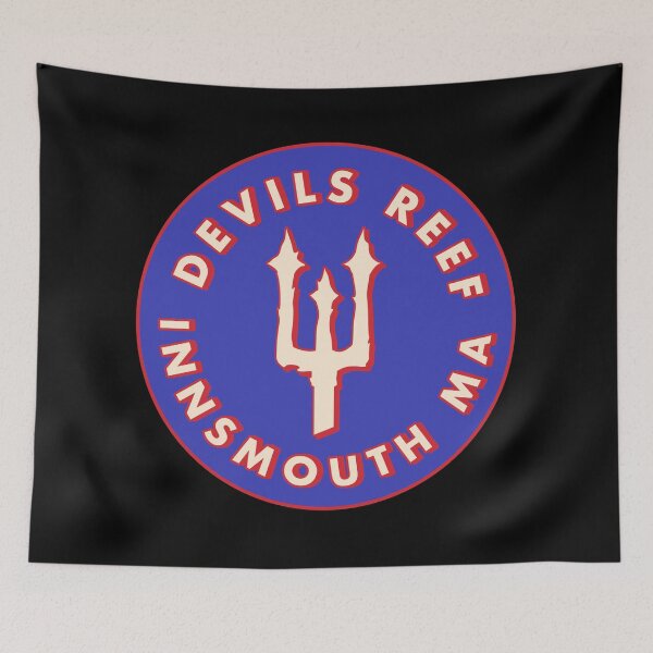 Item preview, Devils Reef Innsmouth Massachusetts - Blue & Red designed and sold by MOREDANKMEMES.