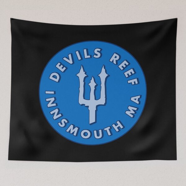 Item preview, Devils Reef Innsmouth Massachusetts - Blue designed and sold by MOREDANKMEMES.