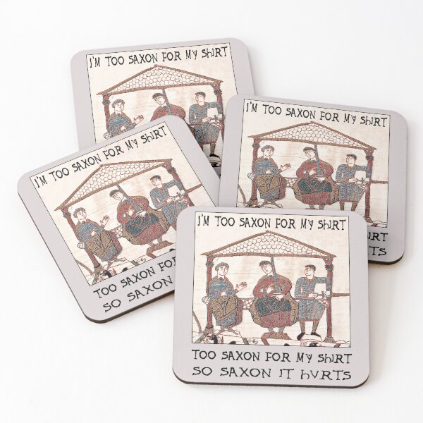 Item preview, Bayeux Tapestry - I'm Too Saxon For My Shirt designed and sold by Hoorahville.