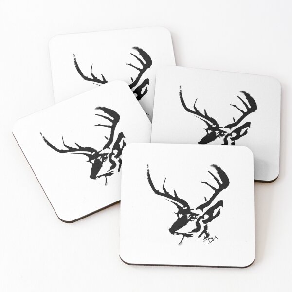 Item preview, Black & White Signature Stag designed and sold by TorchAndBrush.