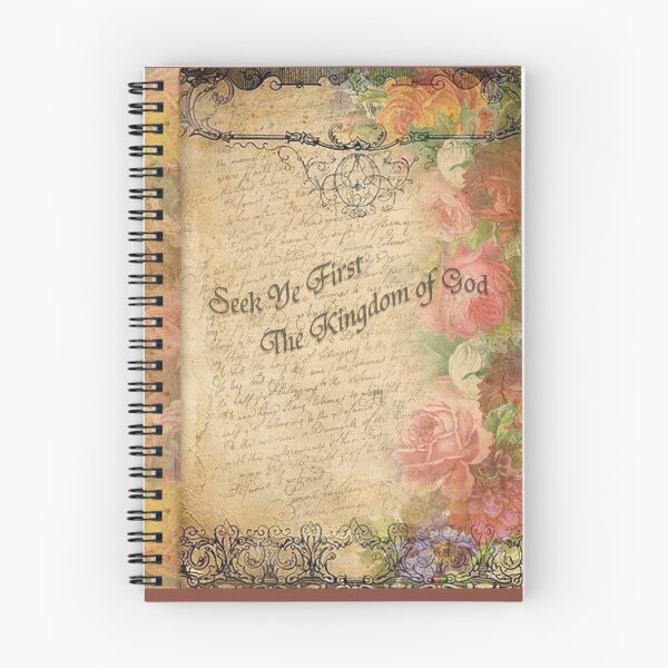 Item preview, Vintage Flowers Seek Ye First designed and sold by WatersEdgeGal.