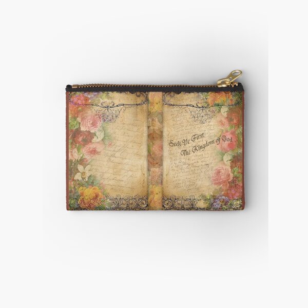 Item preview, Vintage Flowers Seek Ye First designed and sold by WatersEdgeGal.