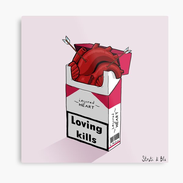Loving kills. Metal Print