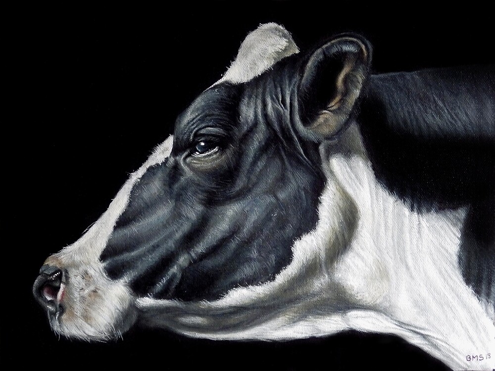 “Holstein Friesian Dairy Cow Portrait” by Brent Schreiber | Redbubble